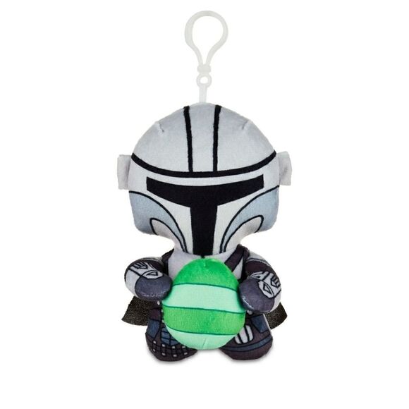 Nwt Star Wars Mando Plush Clip 5.9 inches Tall, Gray, Green, By Ruz - Picture 1 of 6